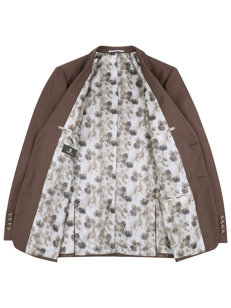 301-5SL 2 PC SUIT - CHOCOLATE