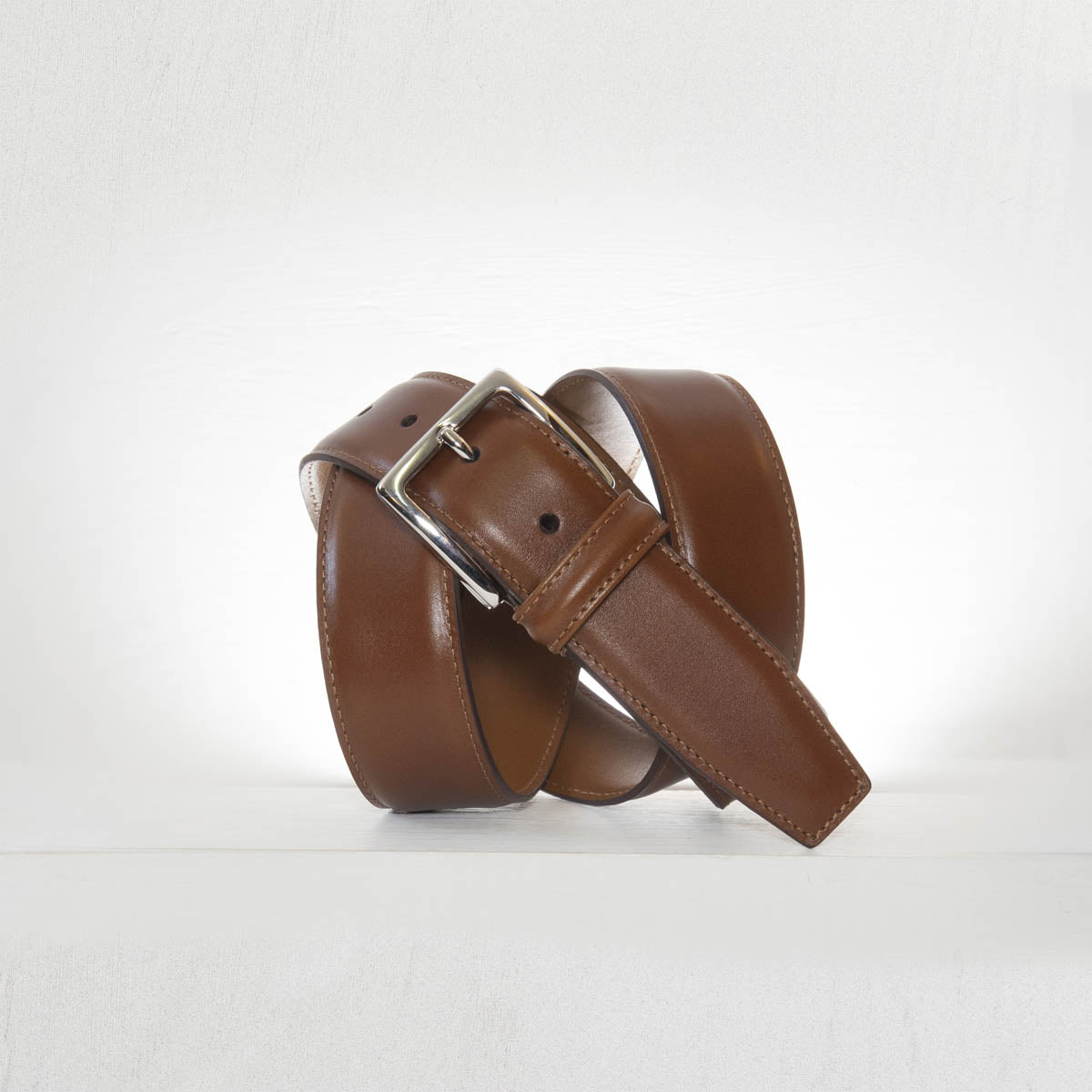Classic Tan Stitched Belt