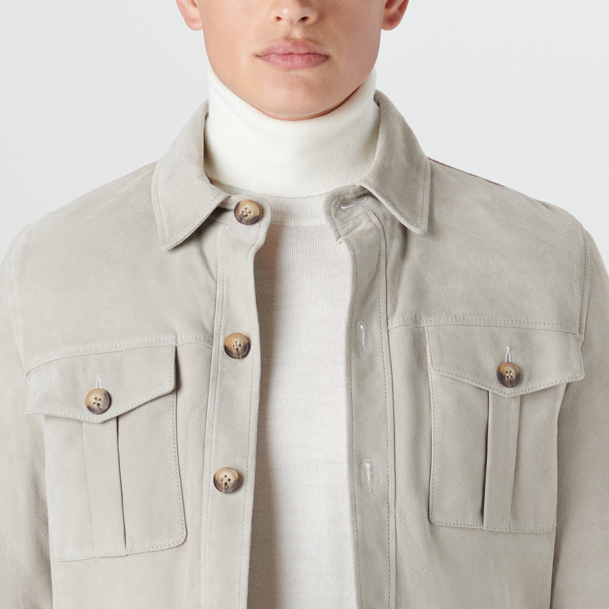 Suede Shirt Jacket