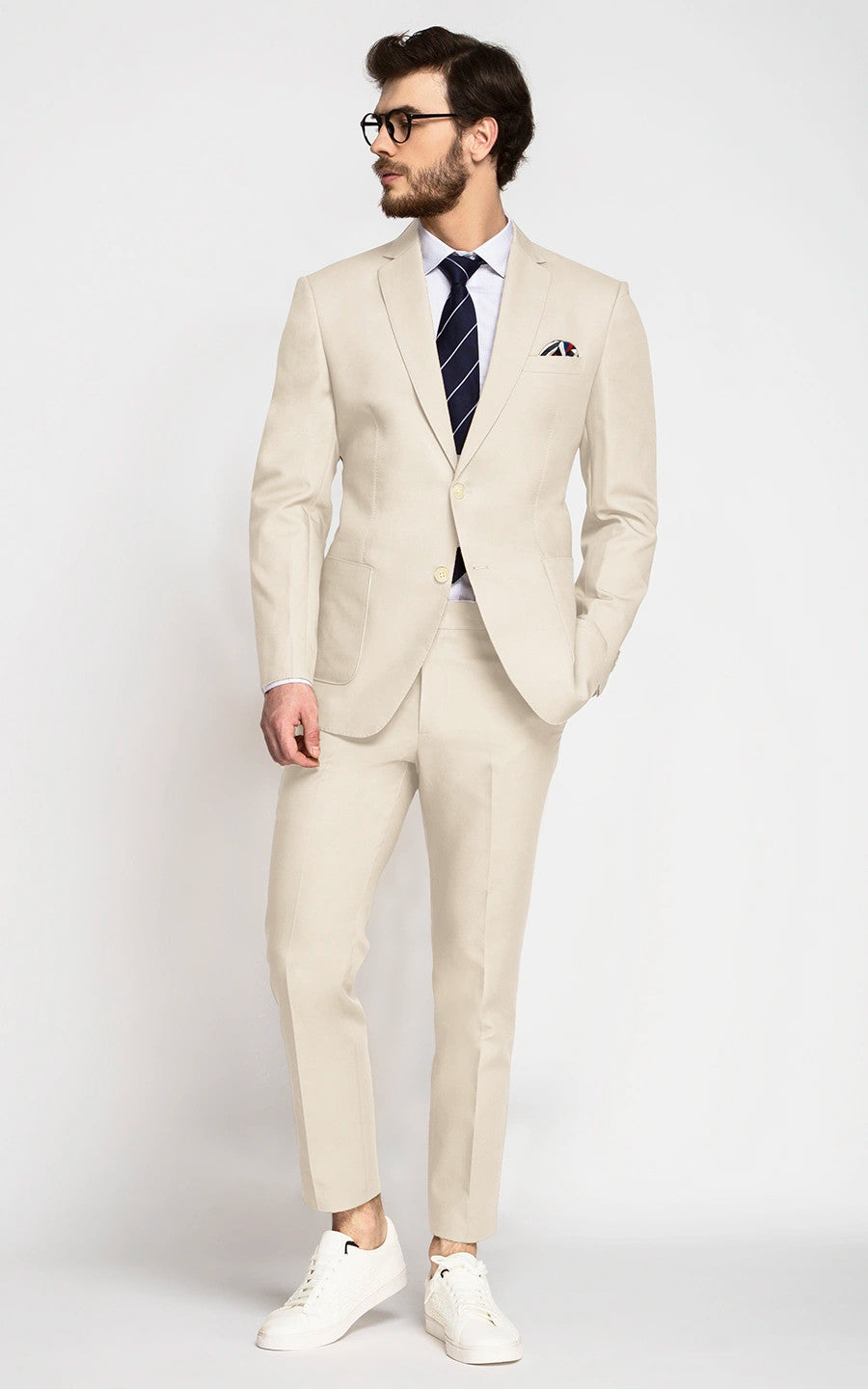DIGEL STRETCH JERSEY TAN SUIT