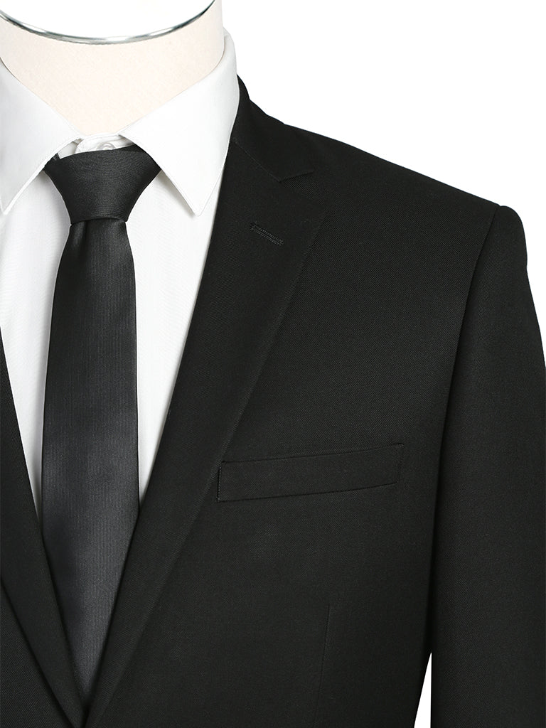 301-1SL 2 PC SUIT - BLACK