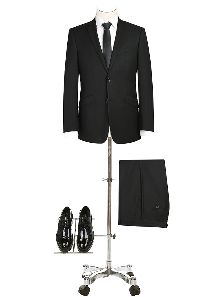 301-1SL 2 PC SUIT - BLACK