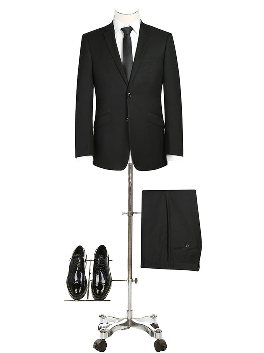301-1SL 2 PC SUIT - BLACK