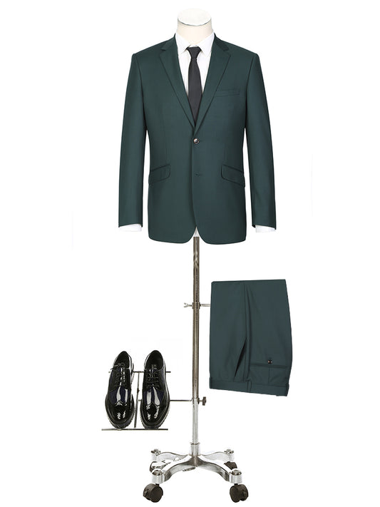 201-9SL 2 PC SUIT - FOREST GREEN