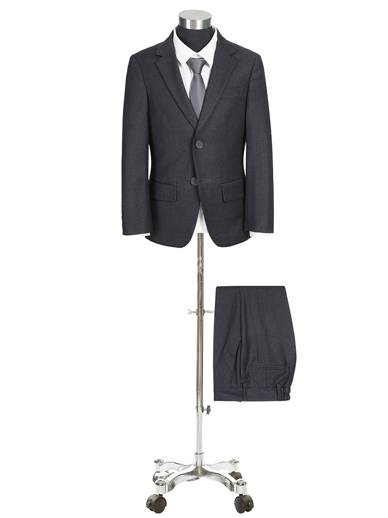 202-1  KIDS 2 PC SUIT - CHARCOAL