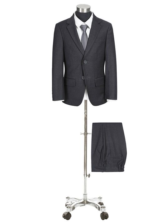202-1  KIDS 2 PC SUIT - CHARCOAL
