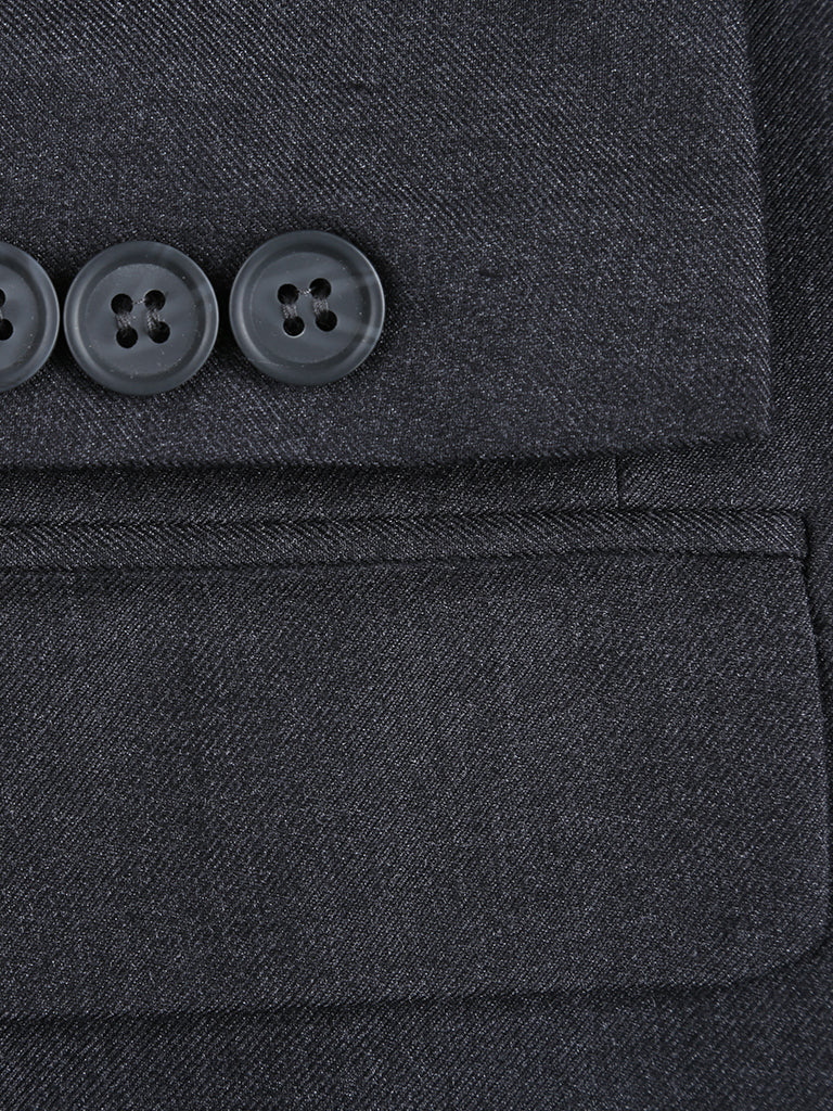 202-1  KIDS 2 PC SUIT - CHARCOAL