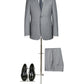 301-3SL 2 PC SUIT - SILVER GREY
