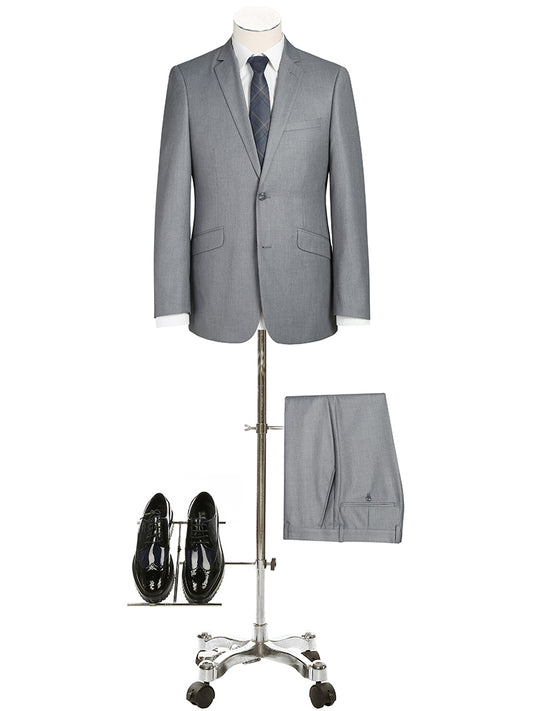 301-3SL 2 PC SUIT - SILVER GREY