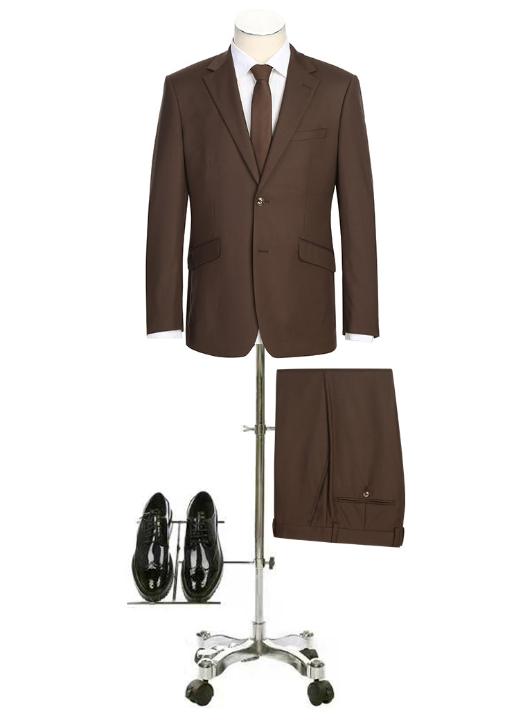 301-5SL 2 PC SUIT - CHOCOLATE
