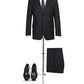 501-1SL WOOL 2 PC SUIT - BLACK