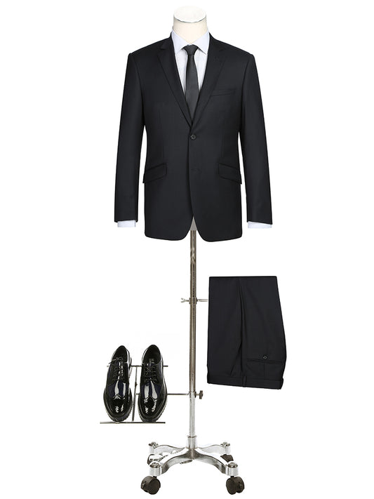 501-1SL WOOL 2 PC SUIT - BLACK