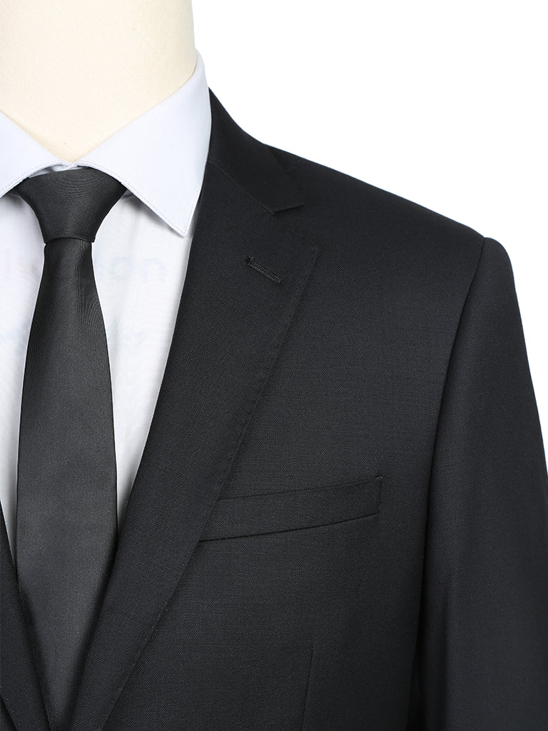 501-1SL WOOL 2 PC SUIT - BLACK