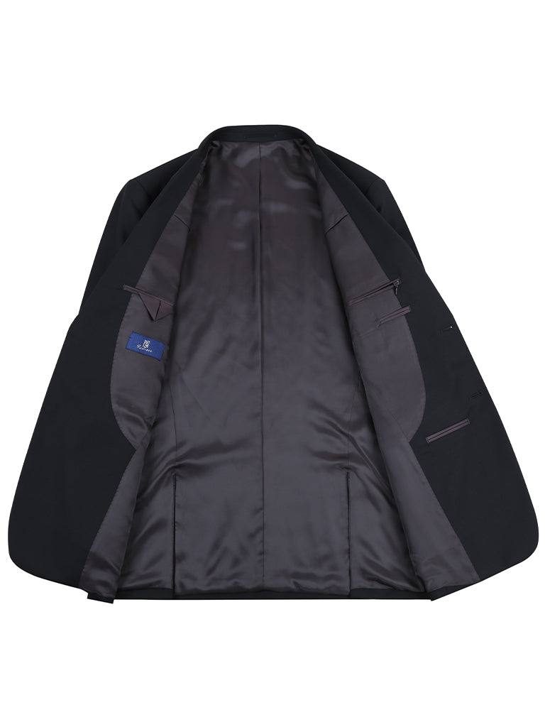 501-1SL WOOL 2 PC SUIT - BLACK