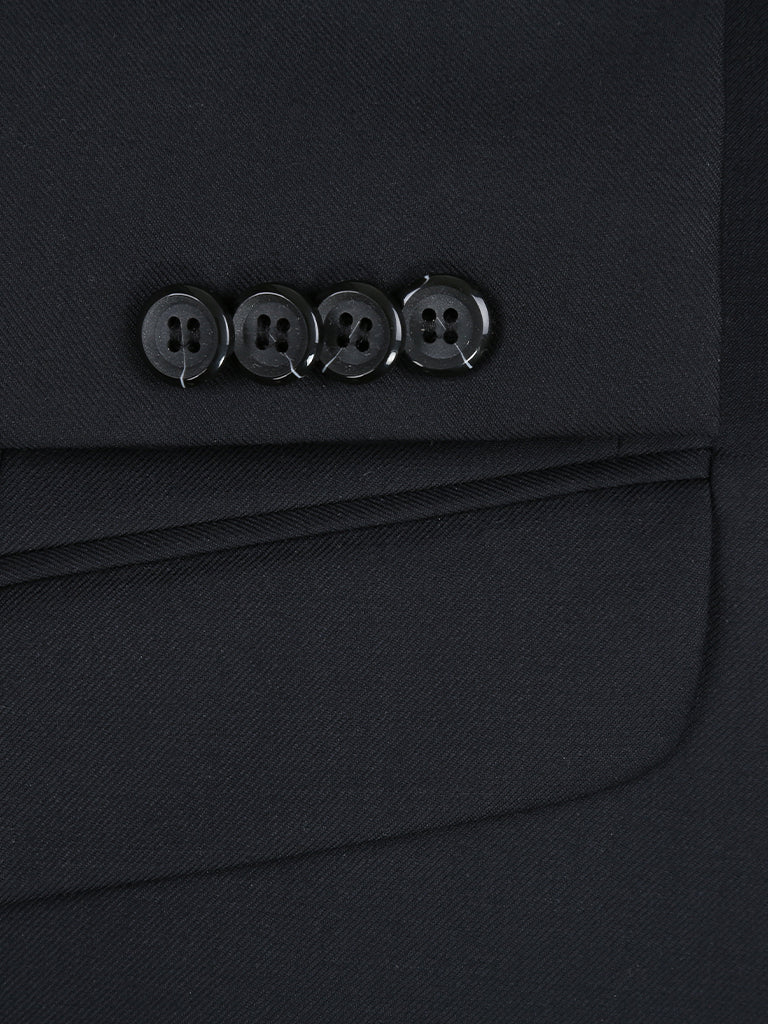 501-1SL WOOL 2 PC SUIT - BLACK